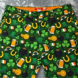 Shinesty St Patricks Day Pants 42x36 (42x28 actual) Ireland Lucky Horseshoe Beer